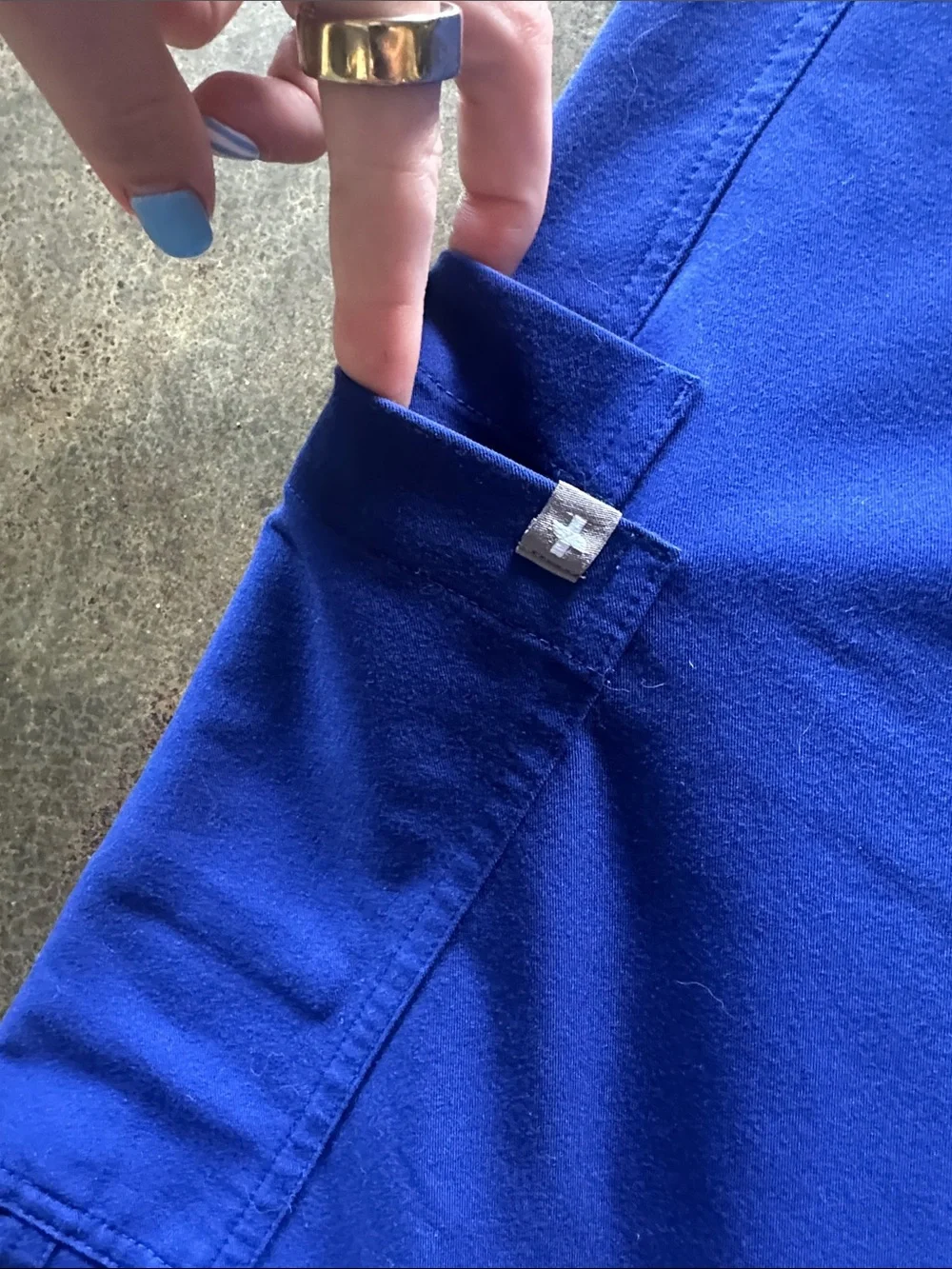 Figs Cobalt Blue Cargo Jogger Pants for Men